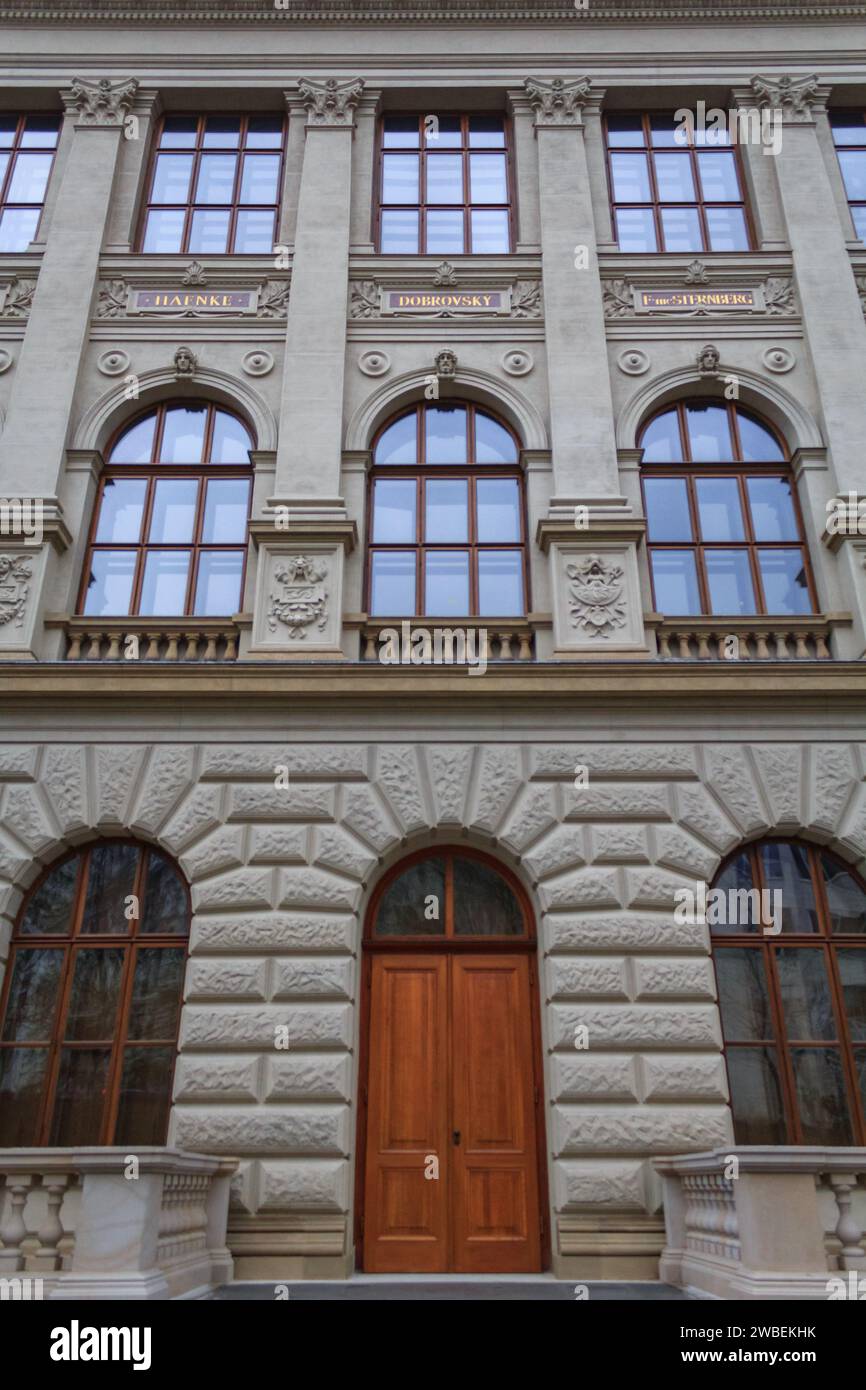 Photo du musée national de la république tchèque à Prague. Il a une grande histoire et a été endommagé dans la guerre de Wolrd 2 Banque D'Images