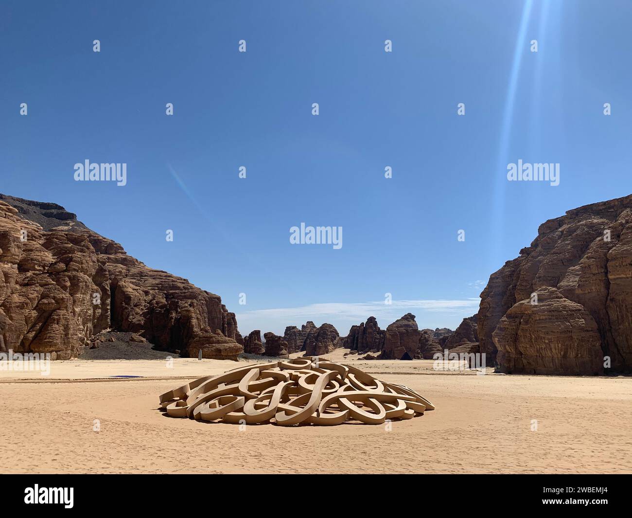 Desert-X Al-Ula 2020 Land art exposition dans le désert saoudien Banque D'Images