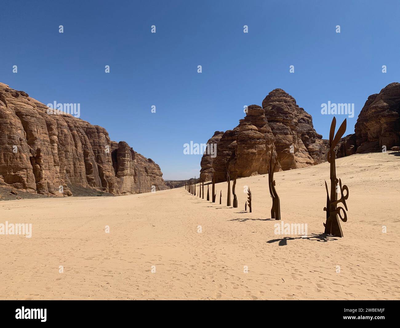 Desert-X Al-Ula 2020 Land art exposition dans le désert saoudien Banque D'Images
