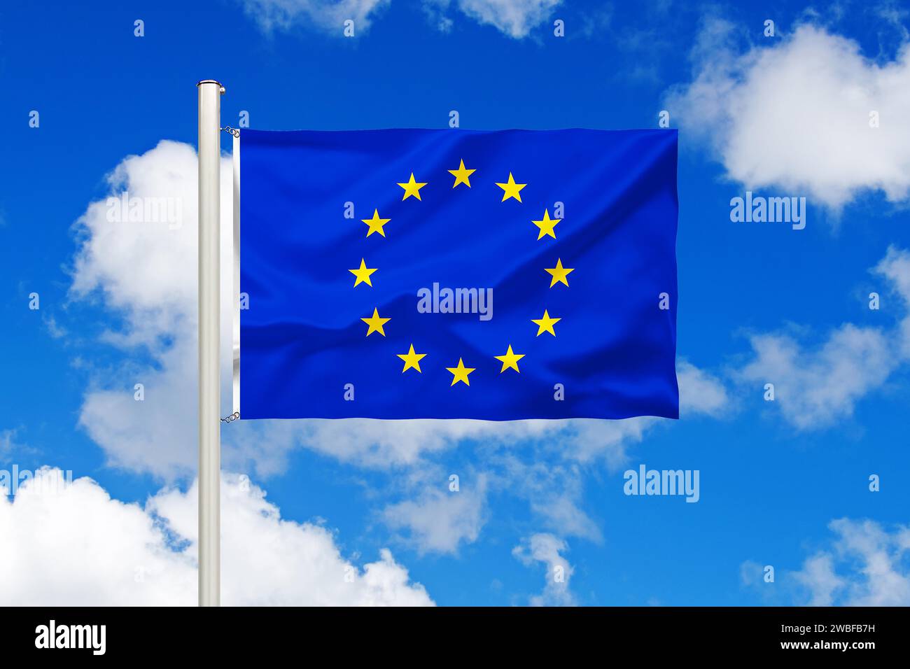 Drapeau de l'Europe, UE, drapeau, Studio Banque D'Images