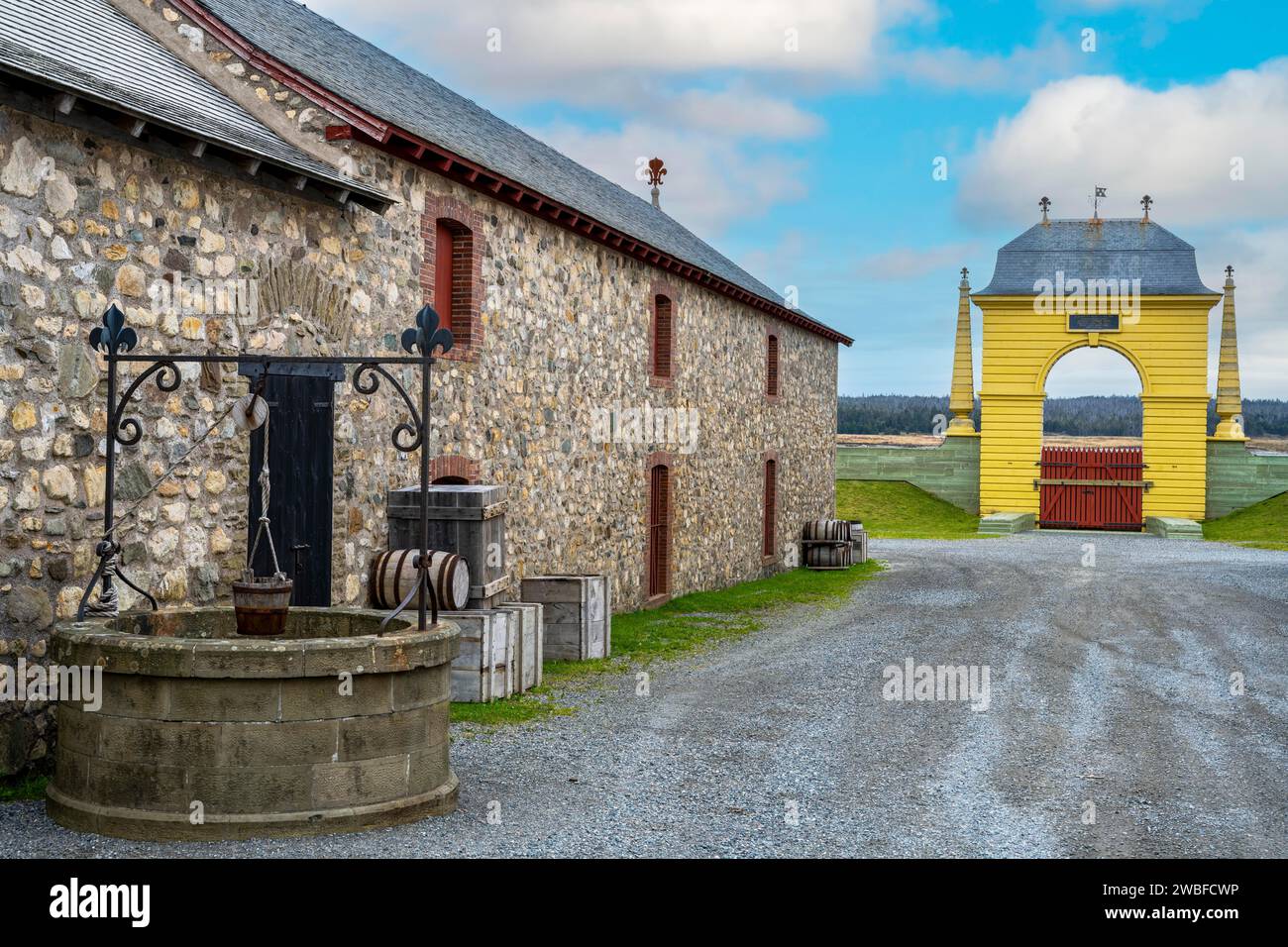 Forteresse Louisburg Sydney Canada Banque D'Images