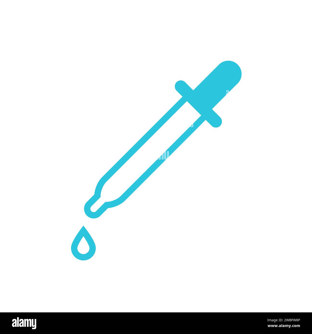 Icône de pipette. À partir du jeu d'icônes bleues. Illustration de Vecteur