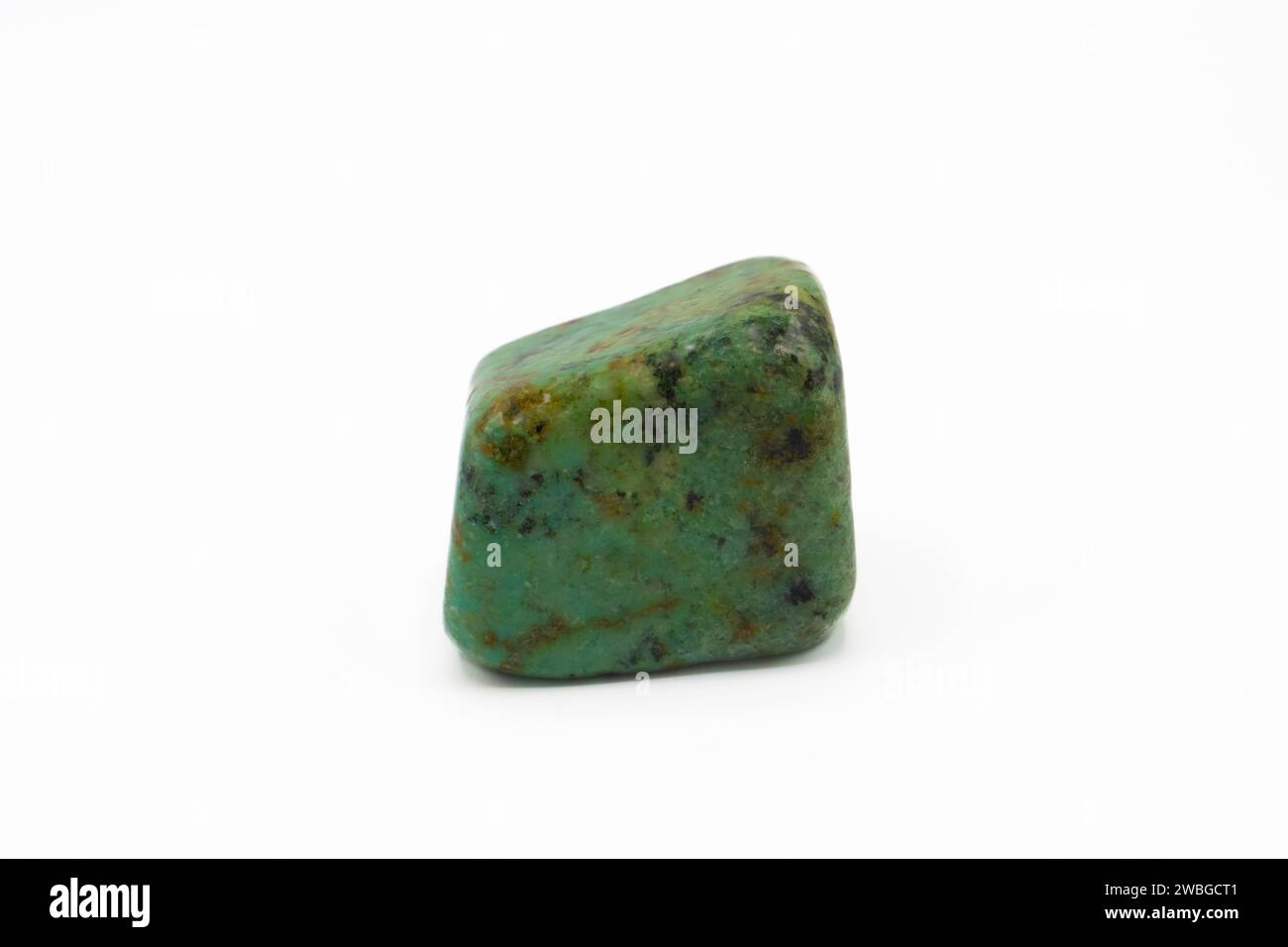 Pierre turquoise africaine. La turquoise africaine est un membre de la famille des quartz et est considérée comme la pierre de l'évolution' Banque D'Images