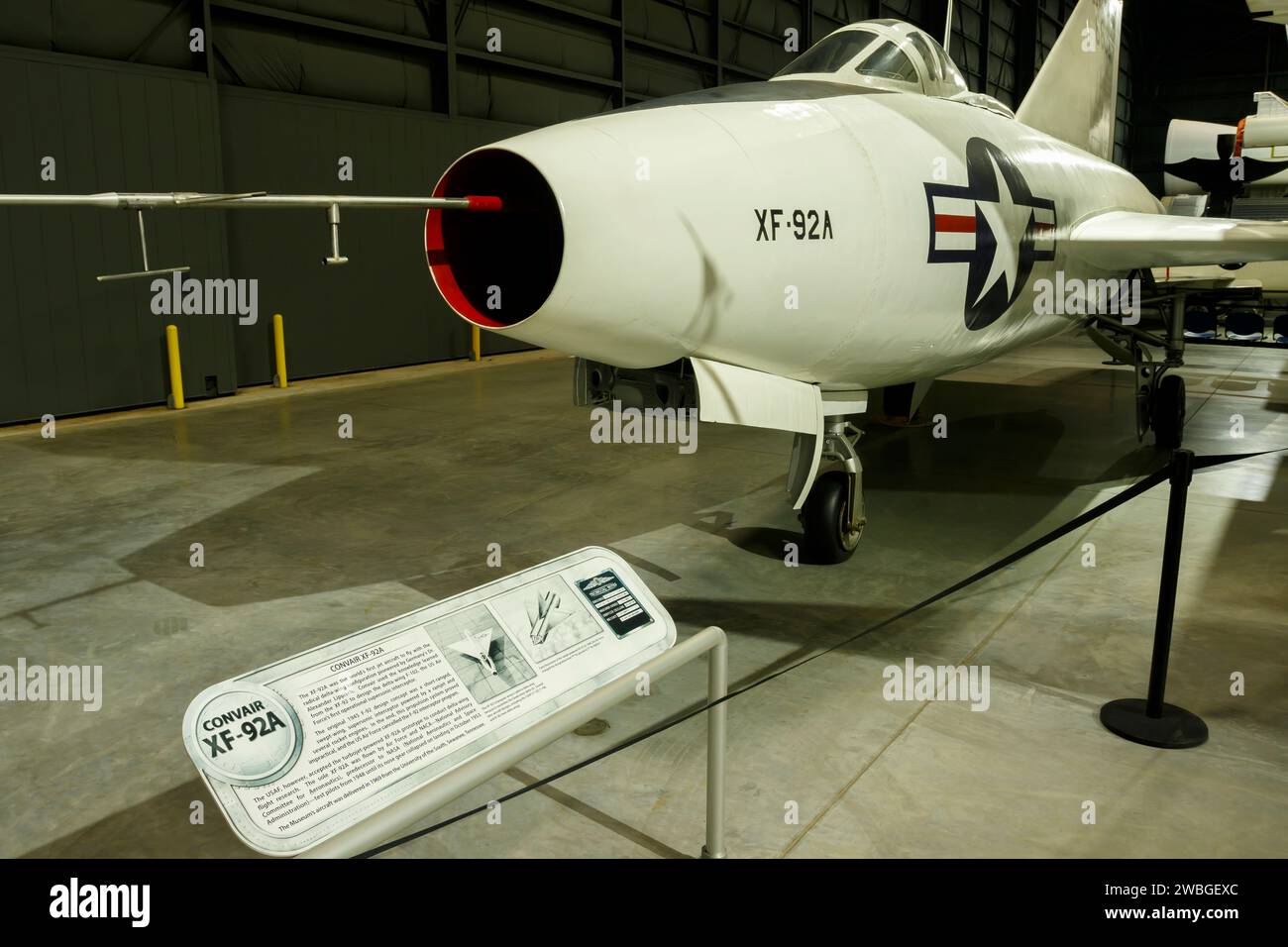 Convair XF-92A. Musée national de l'armée de l'air des États-Unis, Dayton, Ohio, États-Unis. Banque D'Images