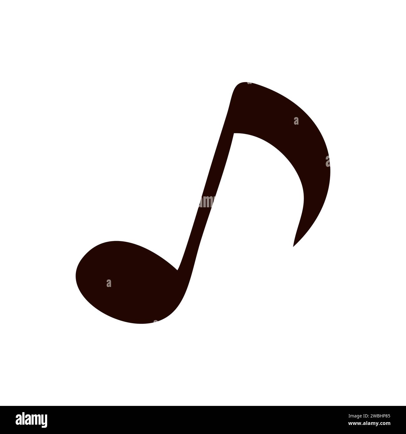 Icône de note de musique. Illustration vectorielle design plat. Concept ...