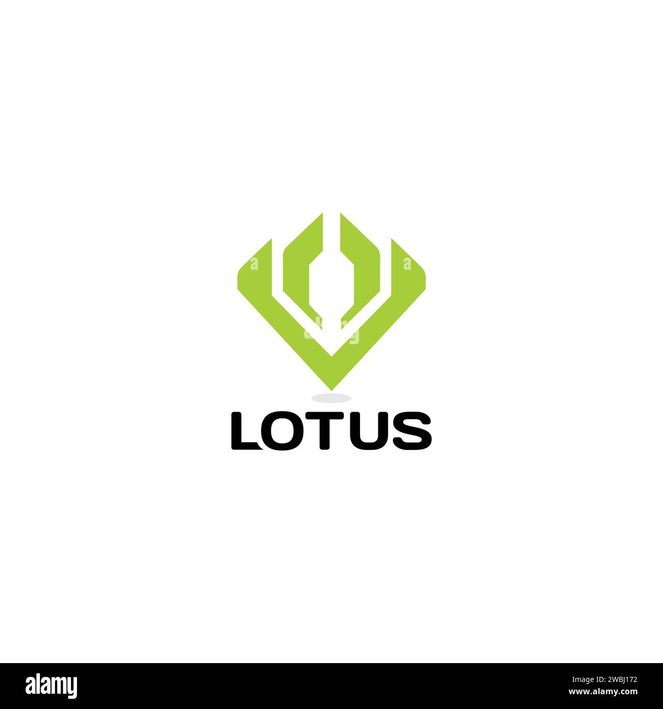 Logo Lotus Technology Design moderne simple. Logo Lotus Flower Illustration de Vecteur