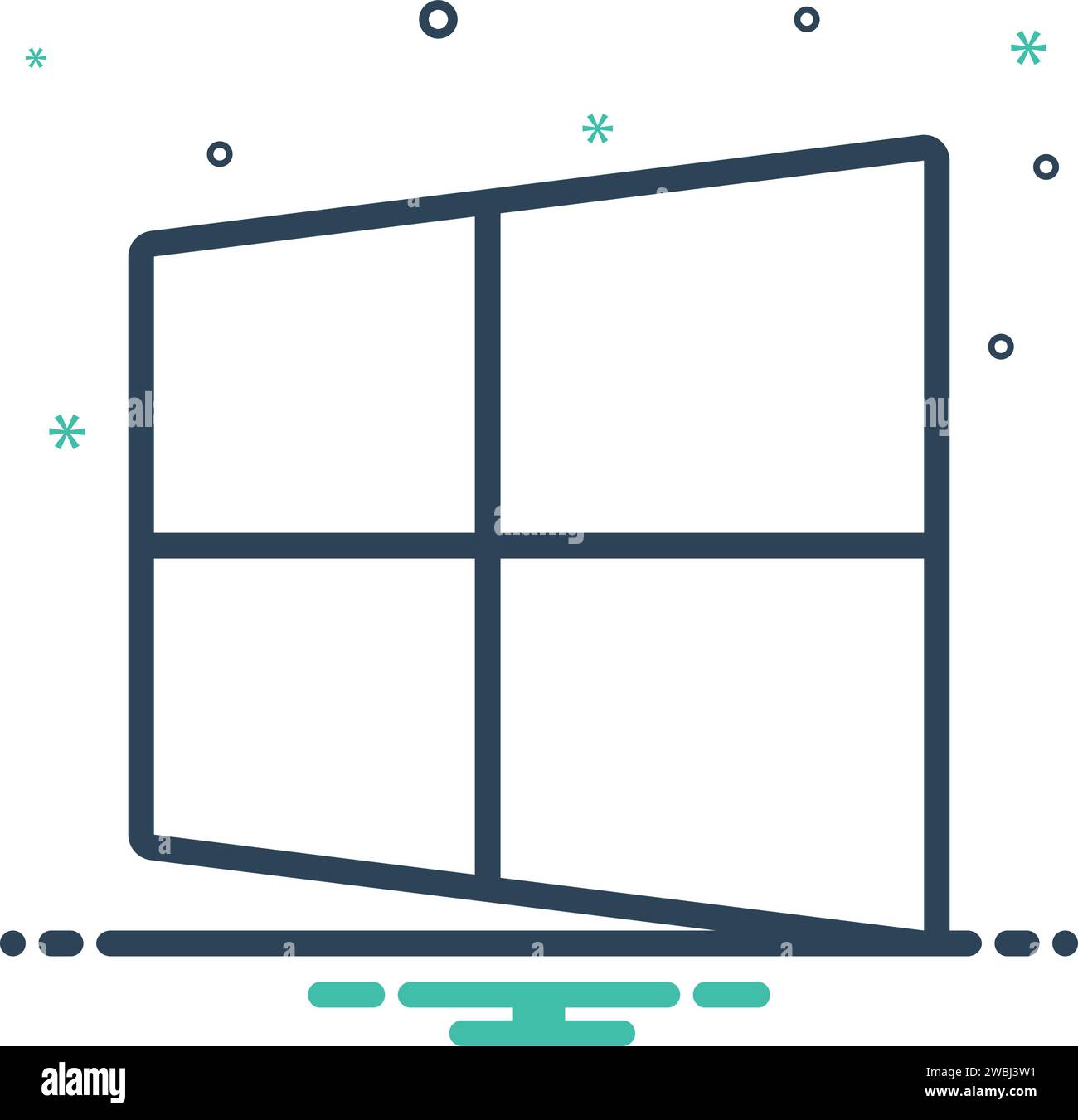 Icône pour microsoft, logiciel Illustration de Vecteur