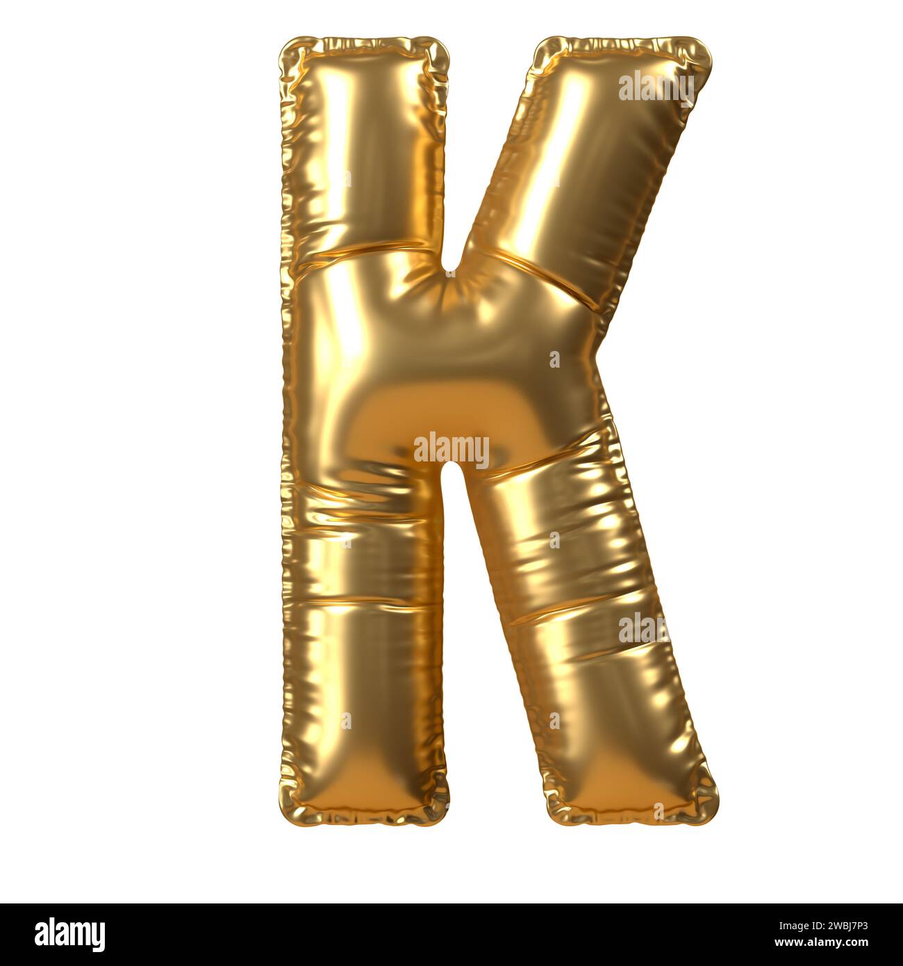 Ballon lettre K or Banque D'Images