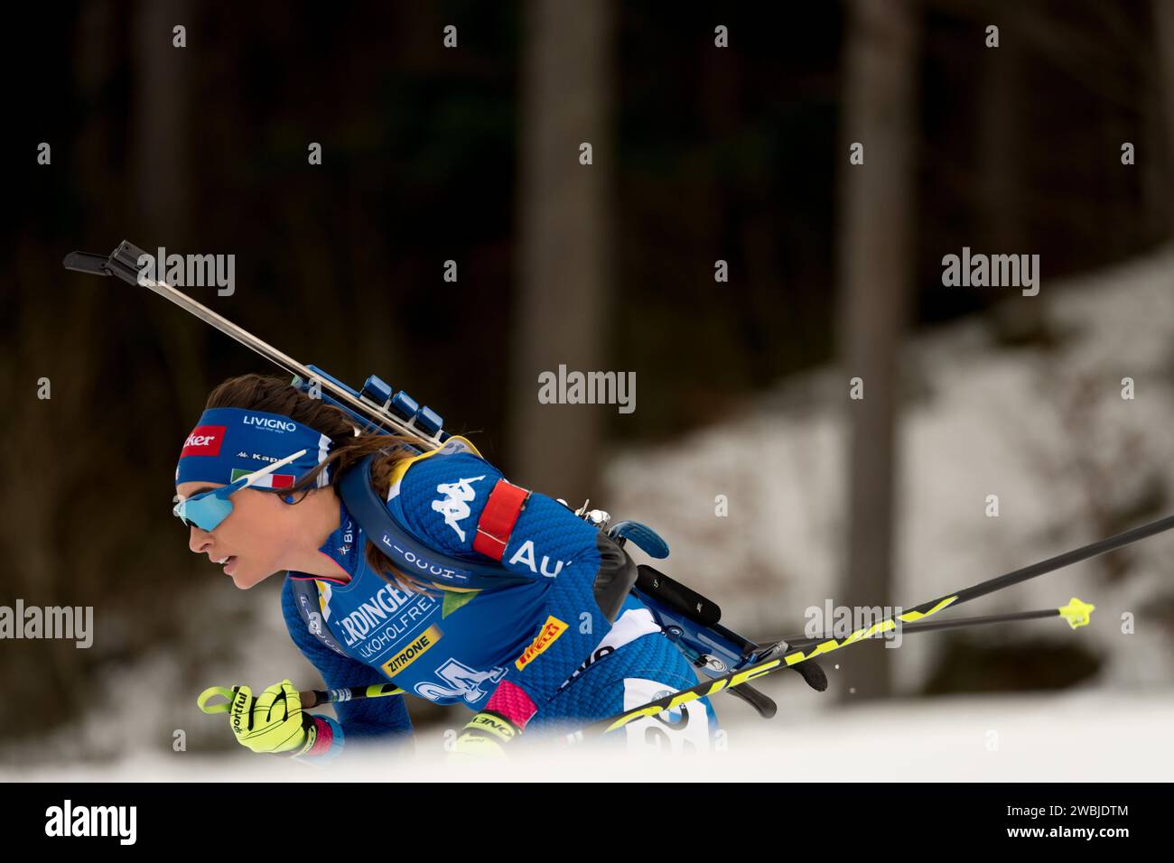 Dorothea WIERER ITA Biathlon Welt Cup 15 KM der Frauen in Ruhpolding, Deutschland am 11.01.2018 Banque D'Images