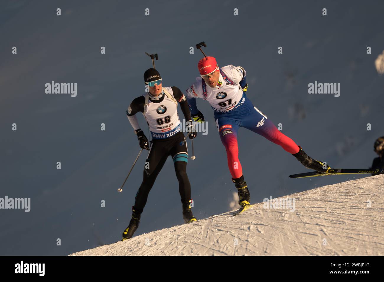 PETIT Erik GER Biathlon Welt Cup 10 KM Sprint der Herren à Hochfilzen, Österreich am 14.12.2018 Banque D'Images