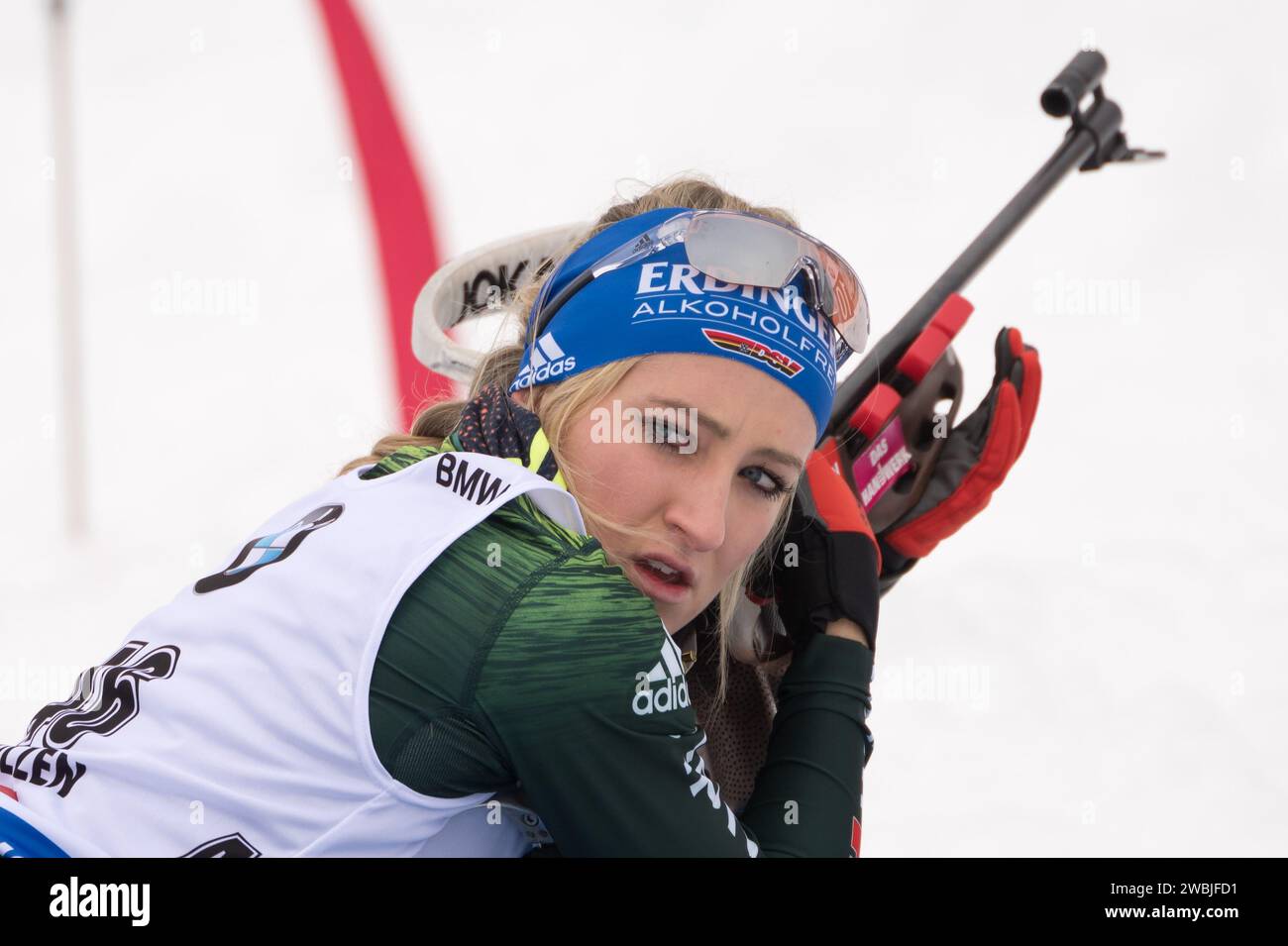 WEIDEL Anna GER Biathlon Welt Cup 10 KM Verfolgung der Frauen à Hochfilzen, Österreich am 15.12.2018 Banque D'Images