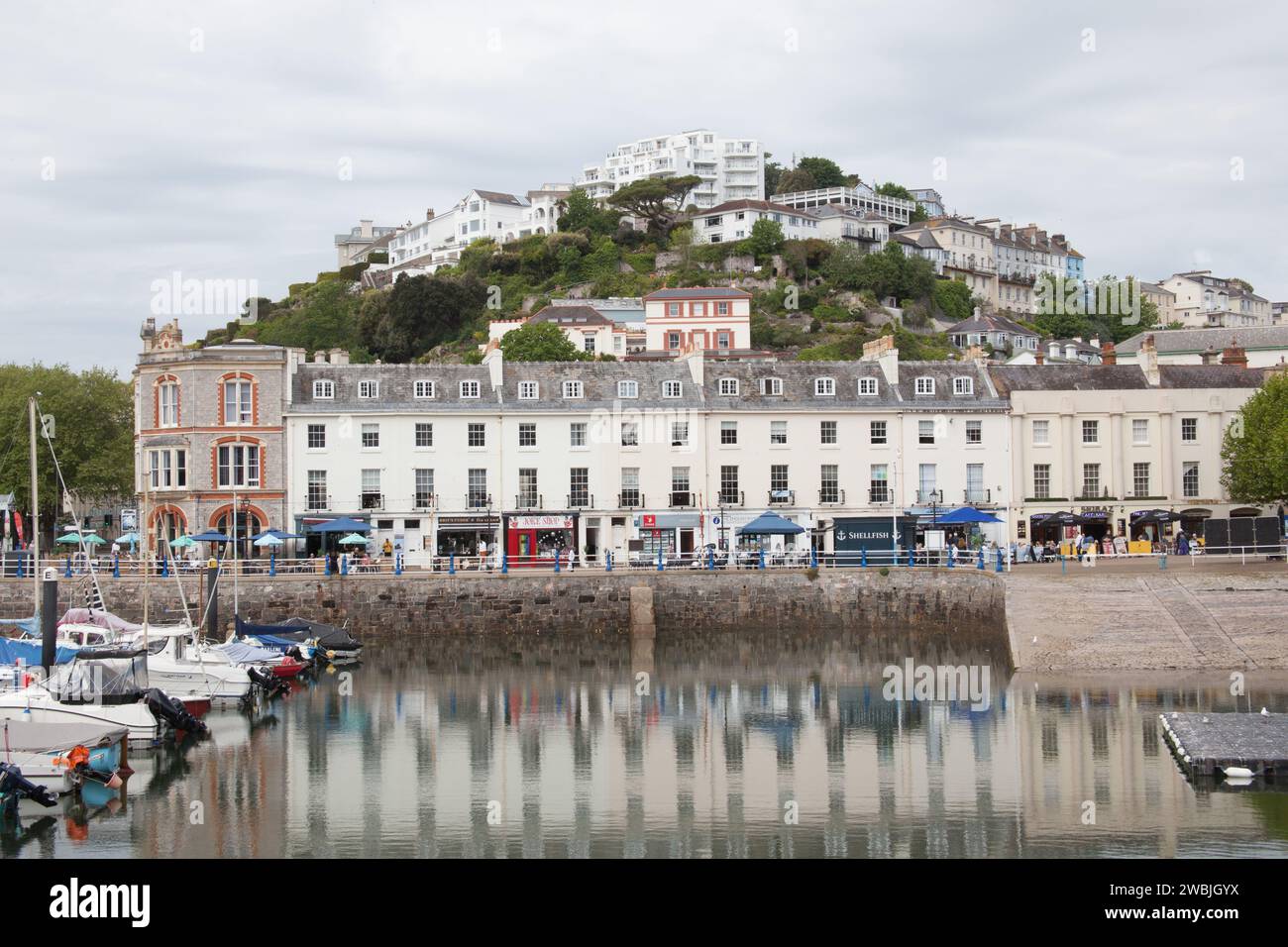 Vues sur le port de Torquay, Devon au Royaume-Uni Banque D'Images