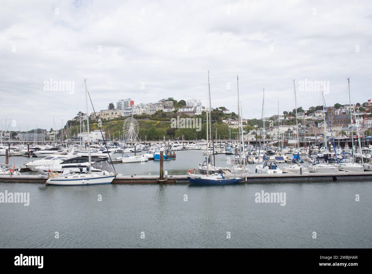 Vues sur le port de Torquay, Devon au Royaume-Uni Banque D'Images