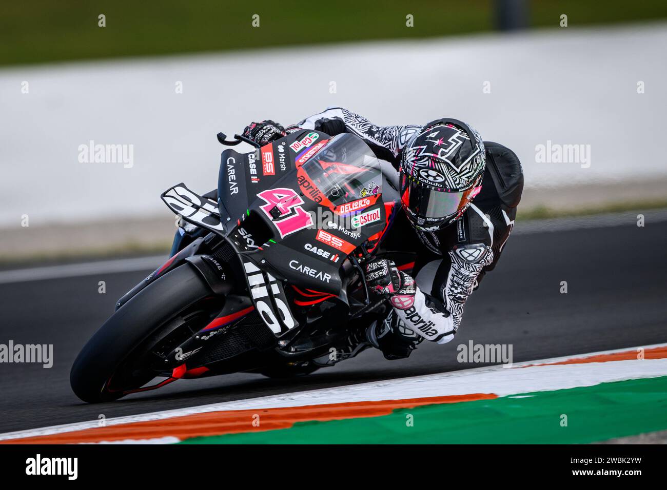 Pilote MotoGP espagnol nr. 41 Aleix Espargaro s'entraîne au Test 2024