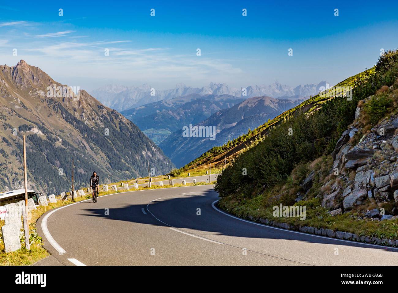 La Haute Route alpine du Grossglockner, le Parc National du Hohe Tauern, l'Autriche, Europe Banque D'Images