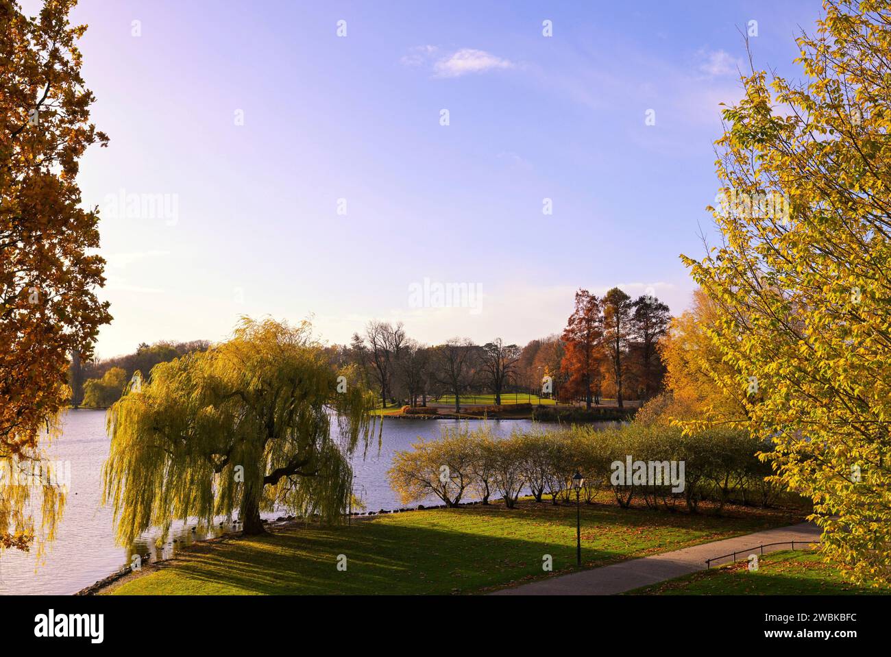 Capitale de l'État Schwerin, château et jardins de Schwerin, Mecklembourg-Poméranie occidentale, Allemagne, Europe Banque D'Images