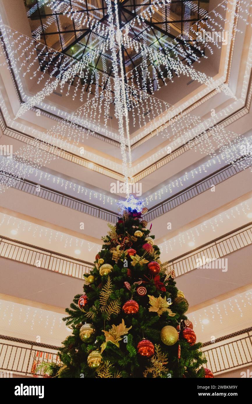 Décoration de Noël dans l'hôtel Banque D'Images