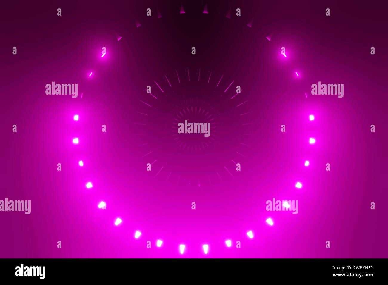 Fond abstrait généré numérique avec fond de cercles violets brillants Banque D'Images