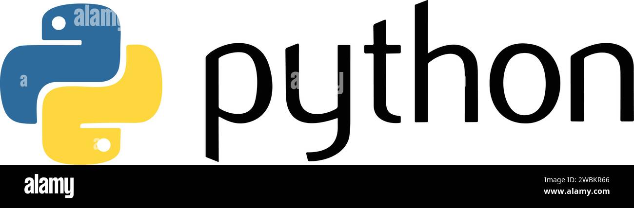 Ensemble de logos de langages informatiques de script et de programmation les plus populaires. Langage de codage Python logo vectoriel. Illustration de Vecteur