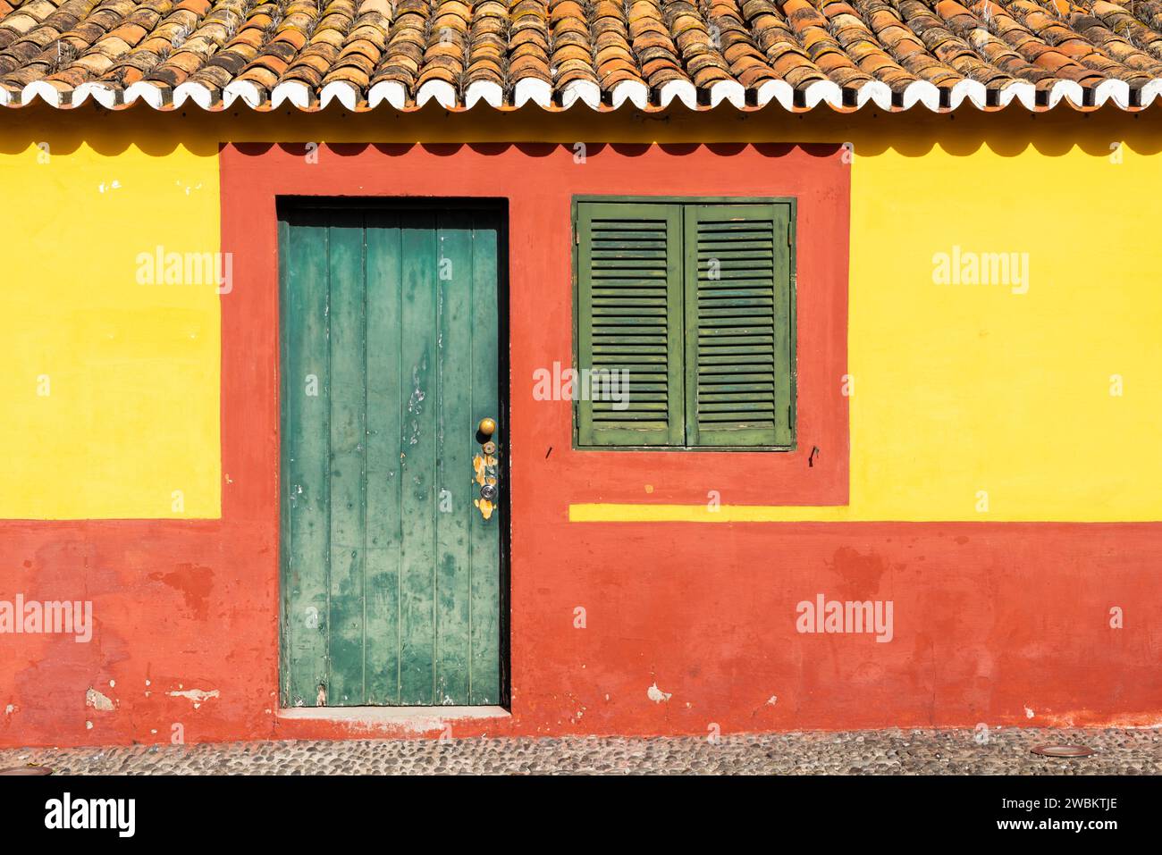 MADÈRE PORTUGAL MADÈRE bâtiments portugais à l'intérieur de la rue Fortaleza de São Tiago James fort fort fort de São Tiago Funchal Madère Portugal UE Banque D'Images
