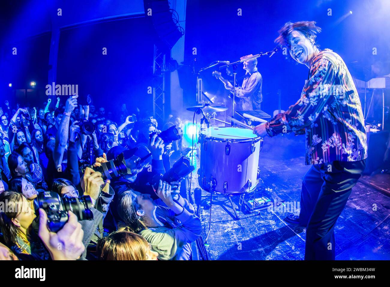 Milan Italie. 10 janvier 2024. Le groupe allemand GIANT ROOKS se produit en direct sur scène au Santeria Toscana 31 pendant le « How Have You been? Le Tour'. Banque D'Images