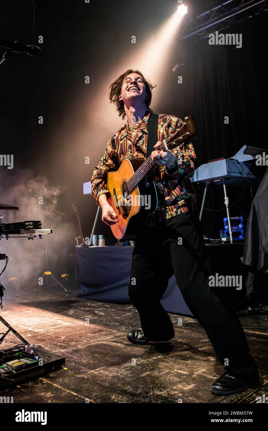 Milan Italie. 10 janvier 2024. Le groupe allemand GIANT ROOKS se produit en direct sur scène au Santeria Toscana 31 pendant le « How Have You been? Le Tour'. Banque D'Images