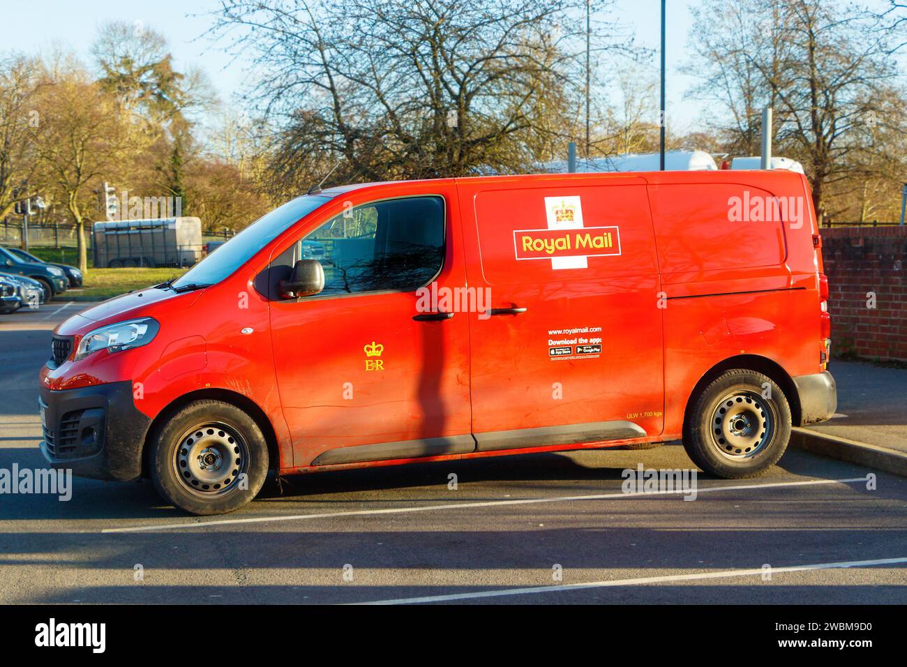 Logo du bureau de poste Royal Mail sur le scandale van Postmasters 2024 Banque D'Images