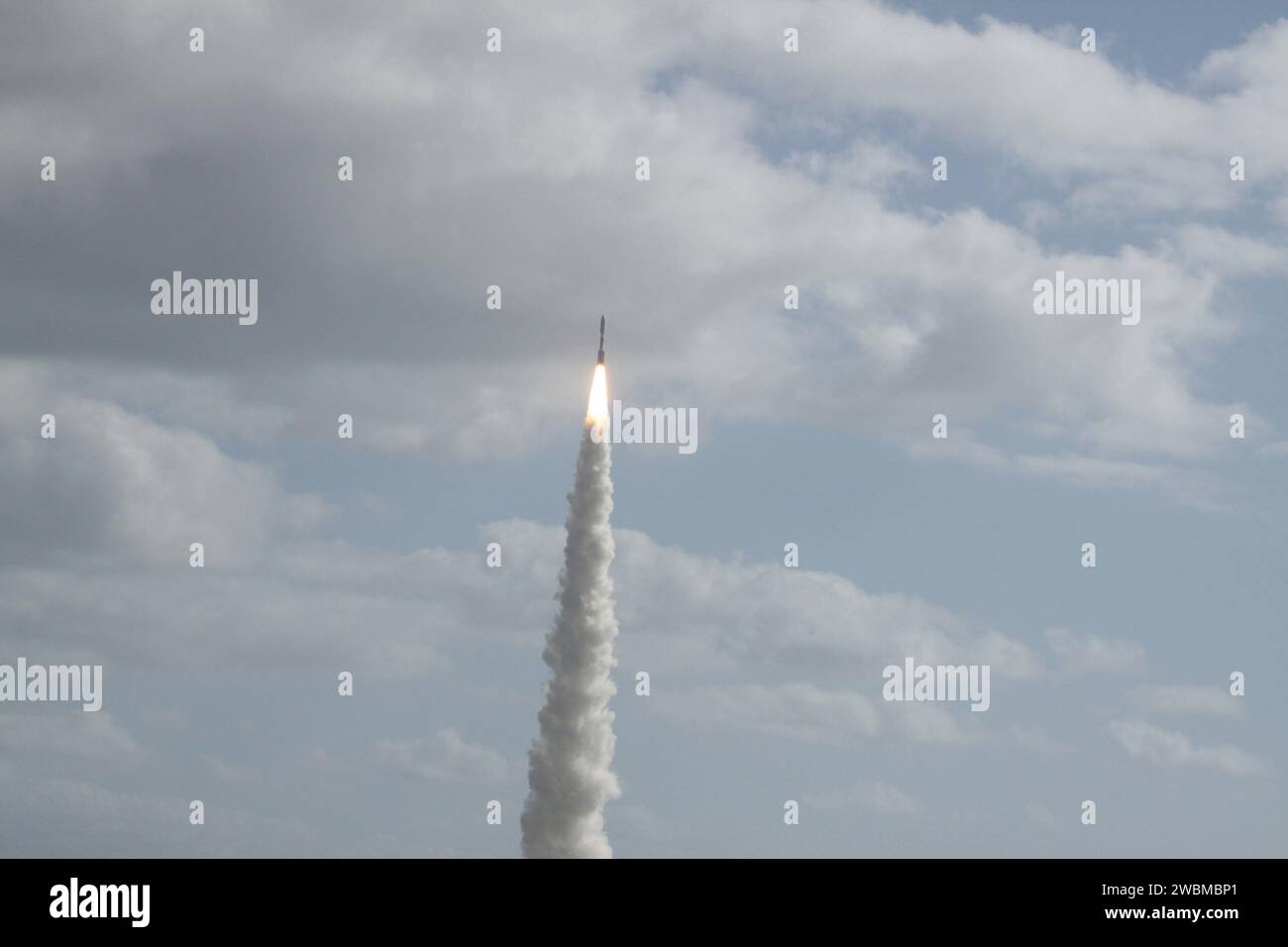 Le vaisseau spatial MSL de la NASA avec le rover Curiosity a été lancé sur Atlas V depuis Cape Canaveral, transportant 10 instruments pour analyser le méthane et rechercher la vie sur mars. Banque D'Images