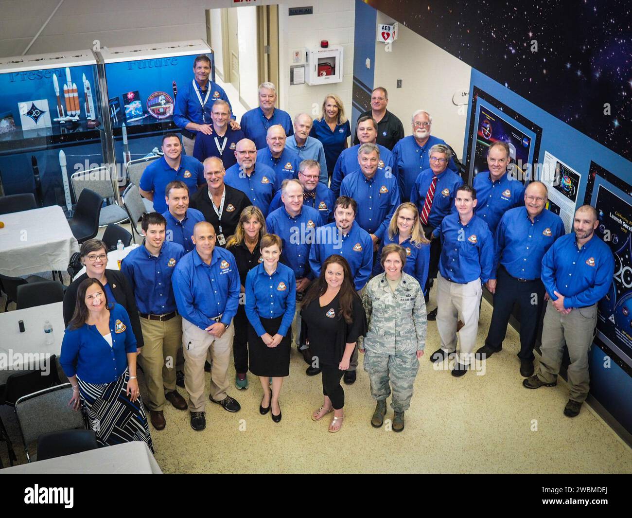 Le 2 juillet 2019, l'équipe d'Orion a effectué le test en vol Ascent Abort-2 du système Launch Abort System depuis le Hangar AE à la station aérienne de Cape Canaveral pour évaluer la sécurité de l'équipage pendant l'ascension. Banque D'Images