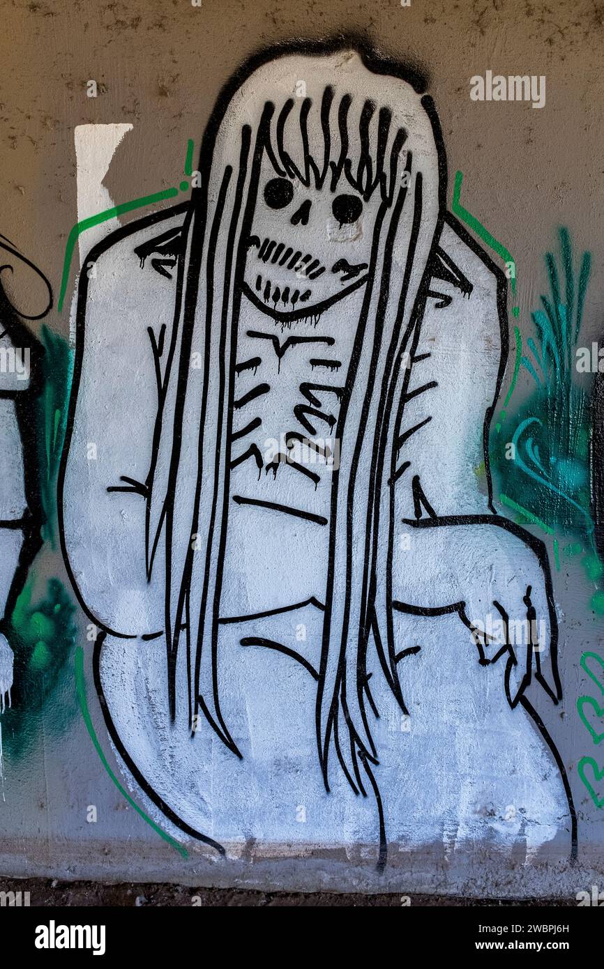 graffiti à Albuquerque, Nouveau-Mexique Banque D'Images