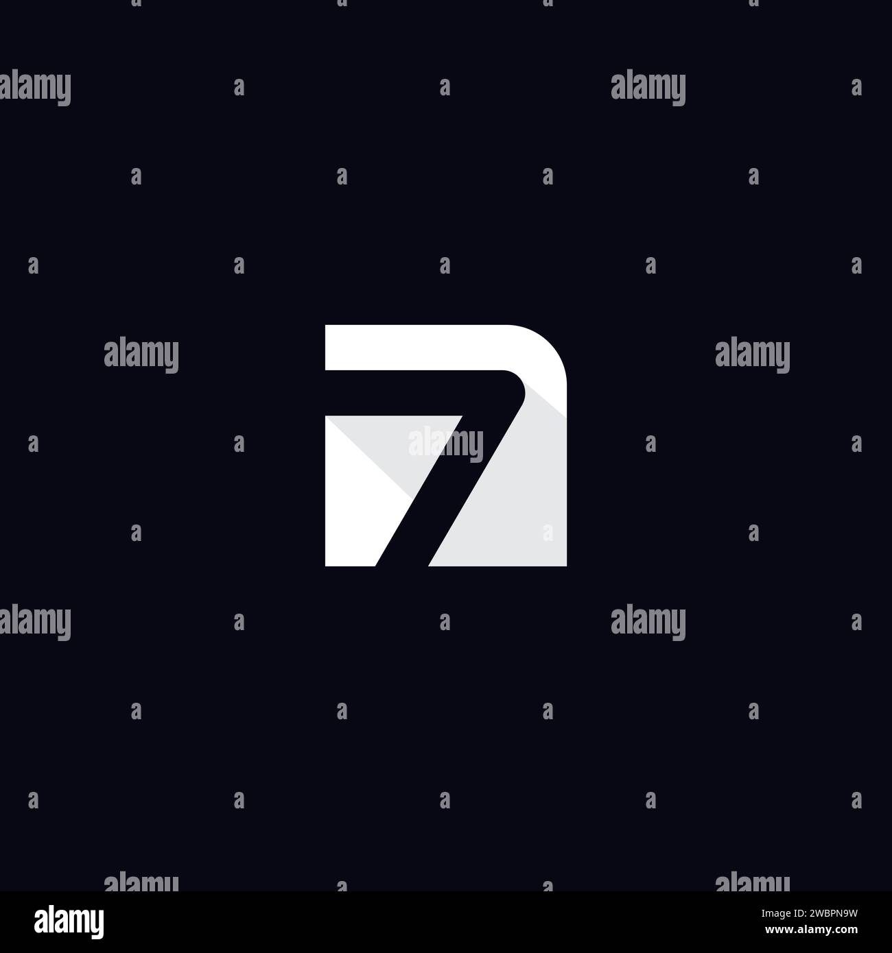 Seven logo Design simple et moderne Illustration de Vecteur