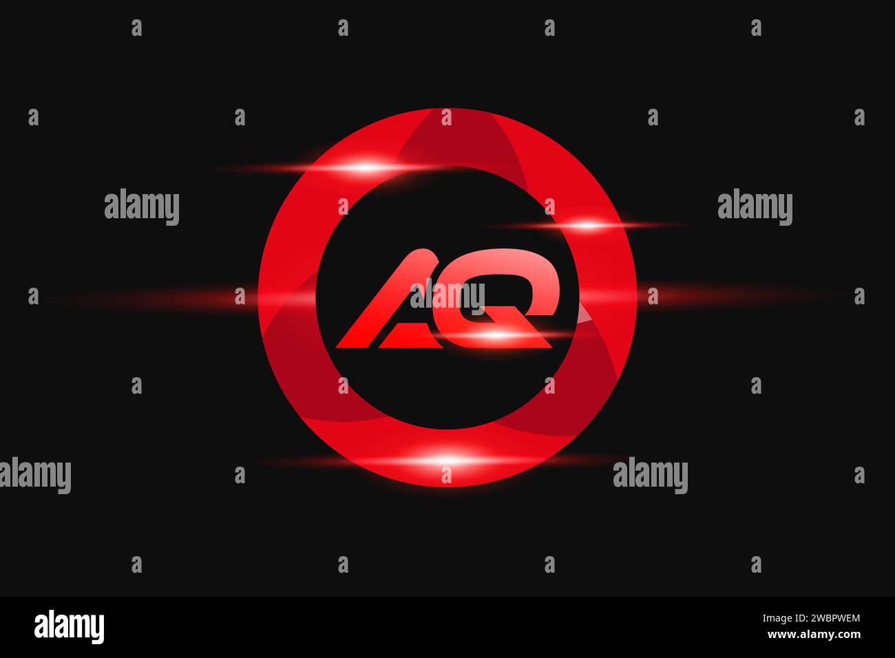 Logo AG Red Design. Conception de logo de vecteur pour les entreprises Illustration de Vecteur