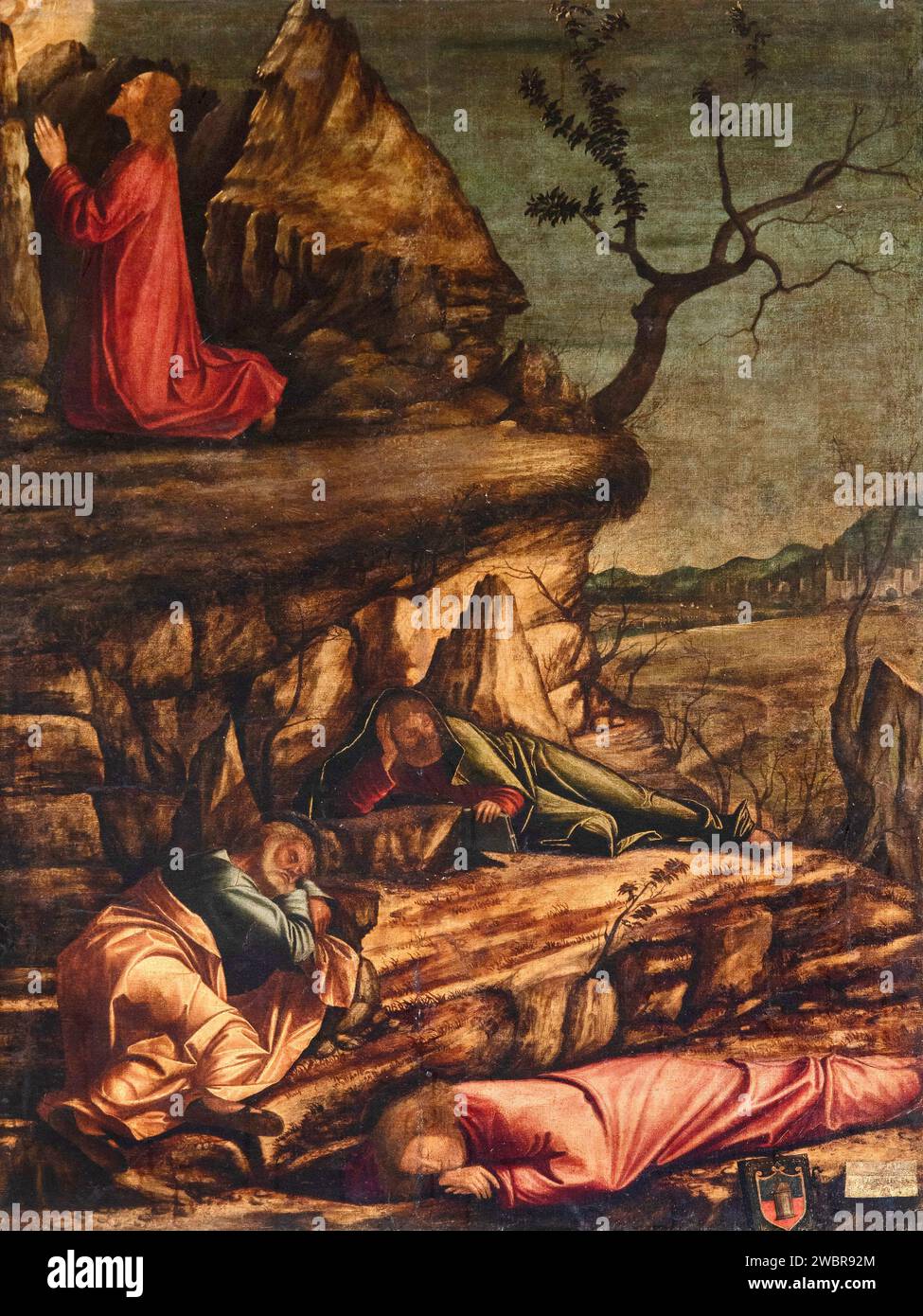 Orazione nell’orto dei Getsemani - olio su tela - Vittore Carpaccio - 1502 - Venezia, Scuola Dalmata dei Santi Giorgio e Trifone, detta anche Scuola Banque D'Images