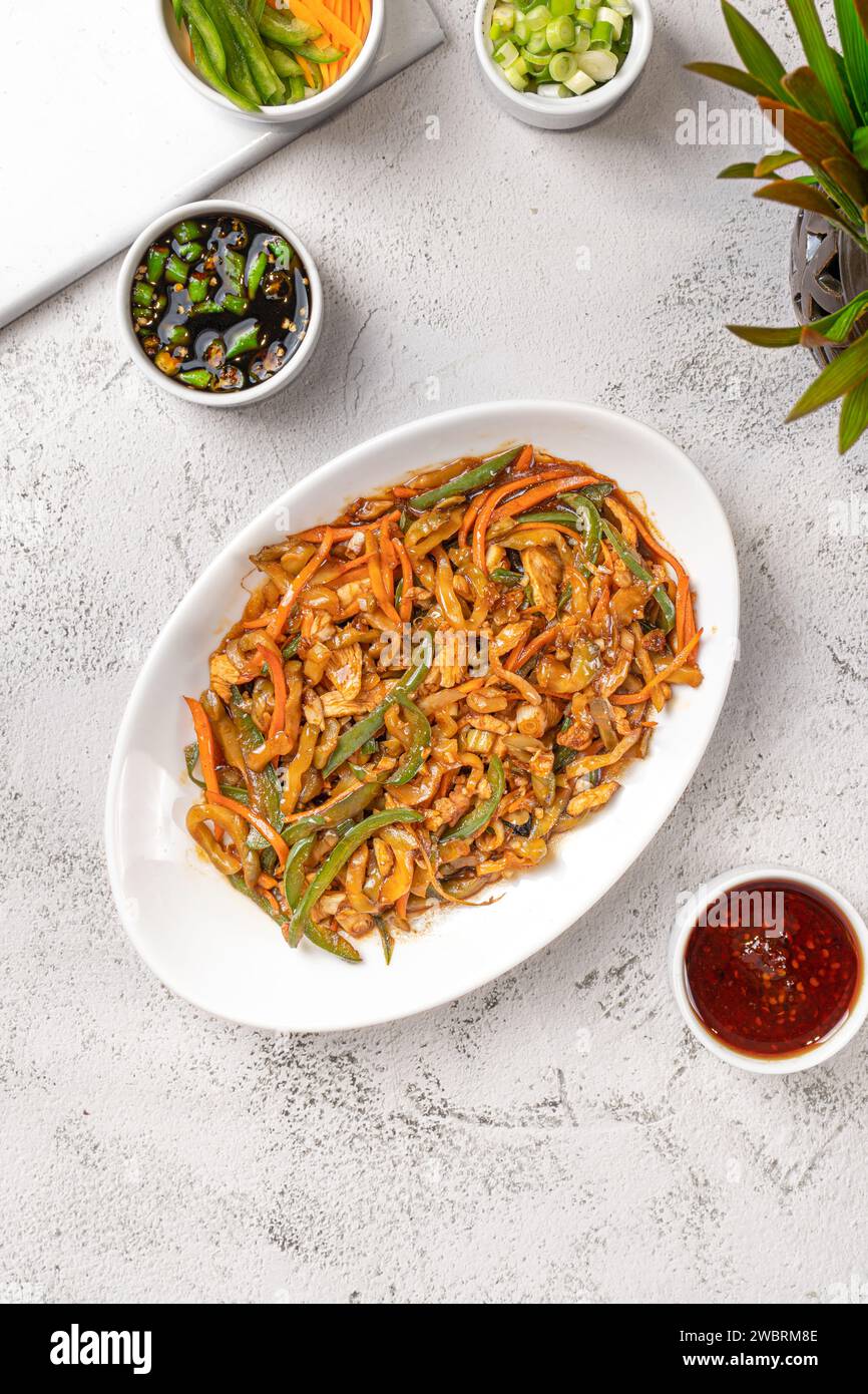 ZA-Chai poulet cuisine chinoise traditionnelle Banque D'Images