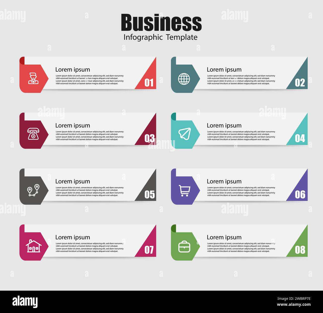 Vecteur de modèle de conception infographique moderne Illustration de Vecteur