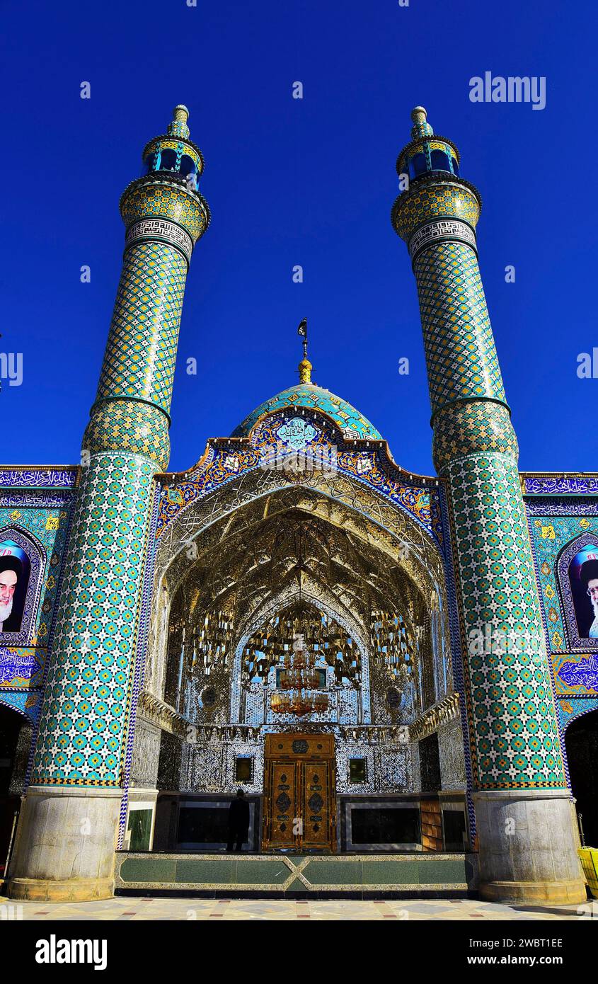 Le sanctuaire de Hilal ibn Ali (alias Imam Zadeh Mohammad Al Awsat/Mohammed Helal Shrine), Kashan, Iran Banque D'Images