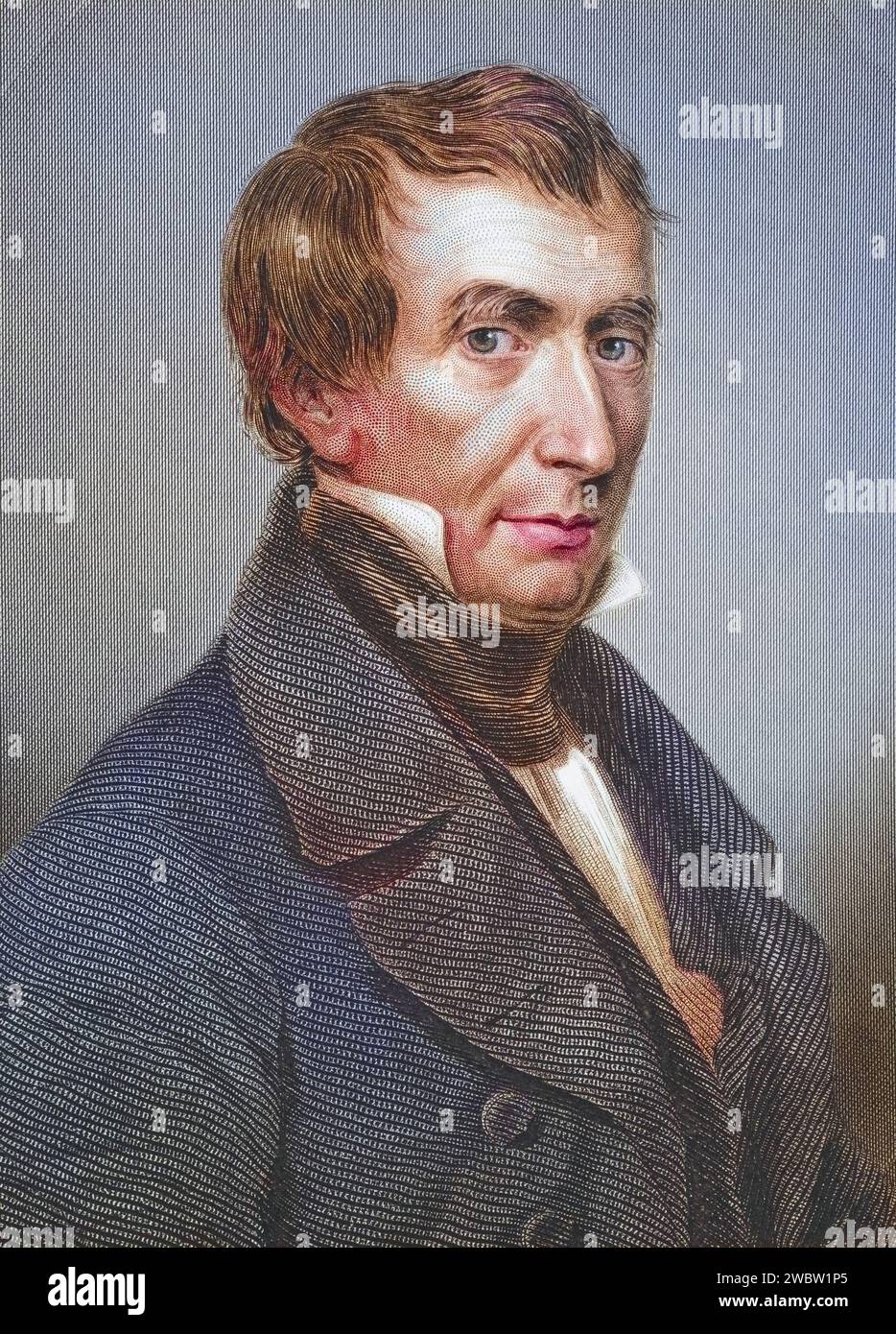 William Henry Harrison, 1773-1841, 9. Präsident der Vereinigten Staaten von Amerika, Illustration aus Gallery of Historical Portraits, erschienen UM 1880, Historisch, digital restaurierte Reproduktion von einer Vorlage aus dem 19. Jahrhundert, Date d'enregistrement non indiquée Banque D'Images