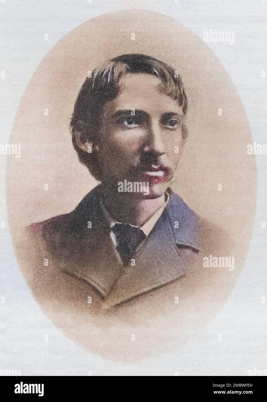 Robert Louis Balfour Stevenson, 1850-1894, Schottischer Schriftsteller, essayiste et dichter, Illustration aus dem Buch ''The Masterpiece Library of Short Stories'', Historisch, digital restaurierte Reproduktion von einer Vorlage aus dem 19. Jahrhundert, Date d'enregistrement non indiquée Banque D'Images