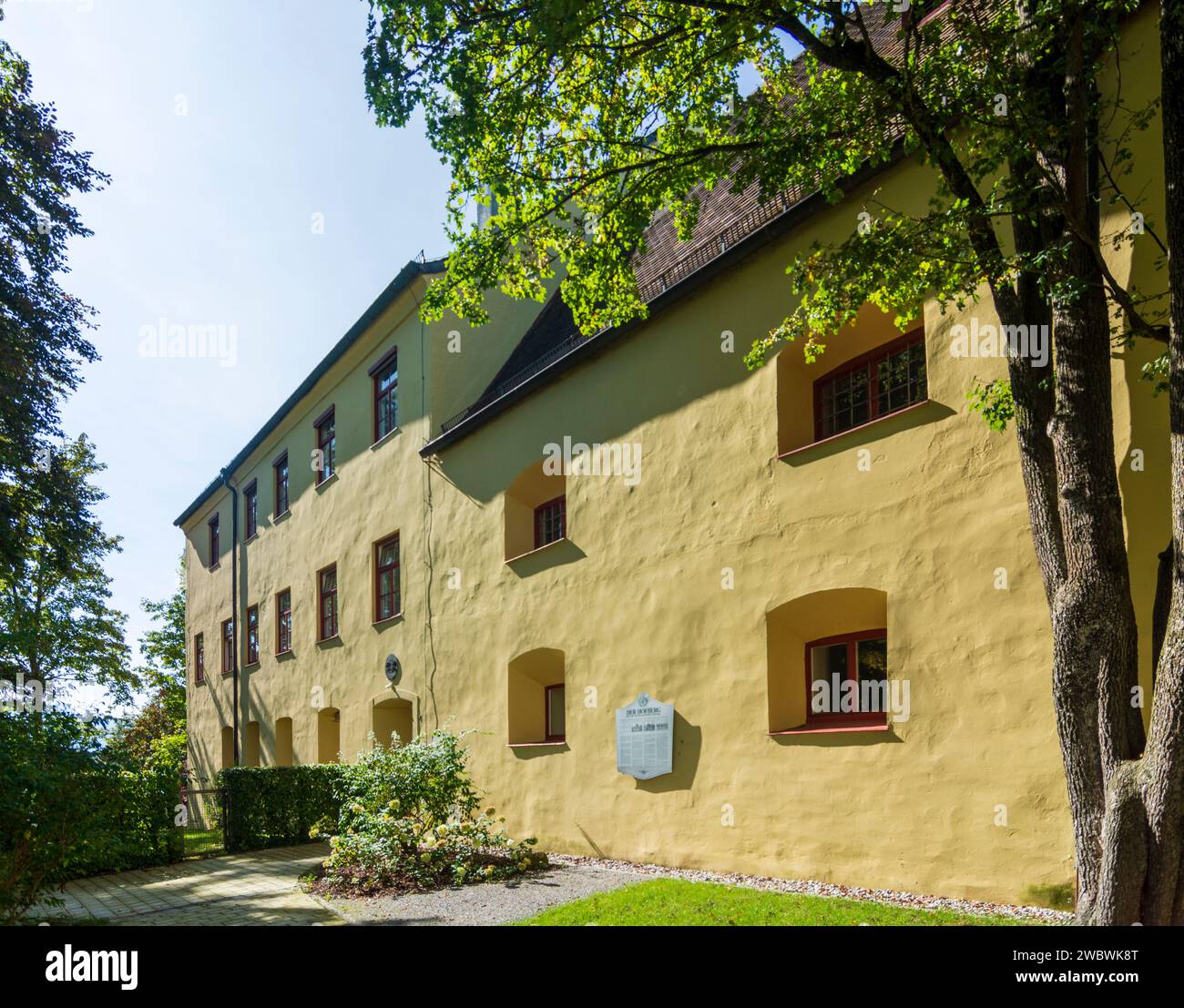 Bad Aibling : château herzogliches Pflegeschloss, siège de la Cour de district d'Aibling à Oberbayern, Alpenland de Chiemsee, haute-Bavière, Bayern, Bavière, Banque D'Images