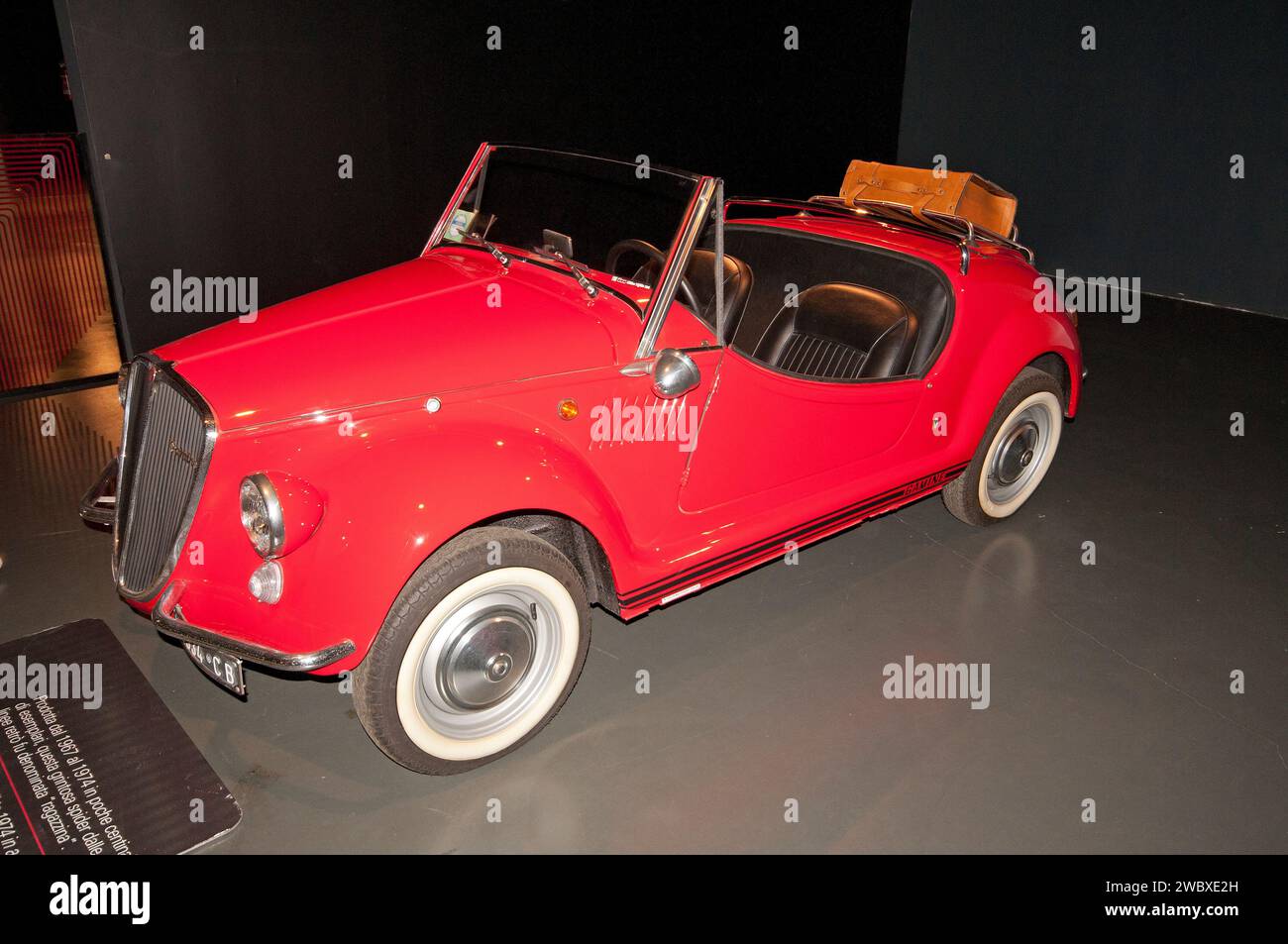 Fiat 500 F Gamine Vignale (Italie 1968), Museo Nazionale dell'automobile (MAUTO), Musée National de l'automobile (depuis 1933), Turin, Piémont, Italie Banque D'Images