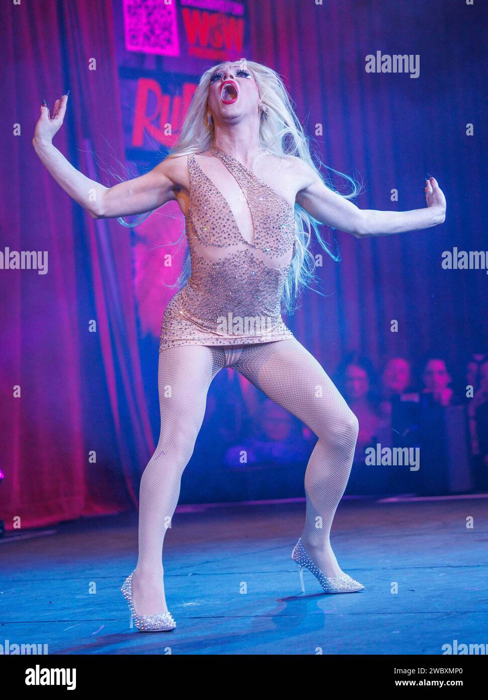Londres, RoyaumeUni. 12 janvier 2024. Drag Queens participe à RuPauls