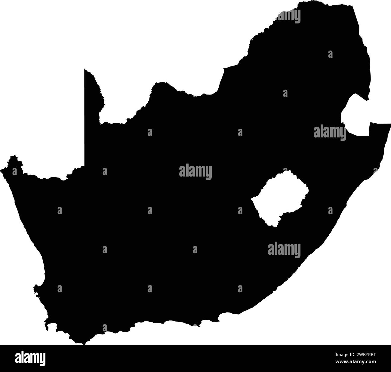 conception d'illustration vectorielle d'icône de carte d'afrique du sud Illustration de Vecteur