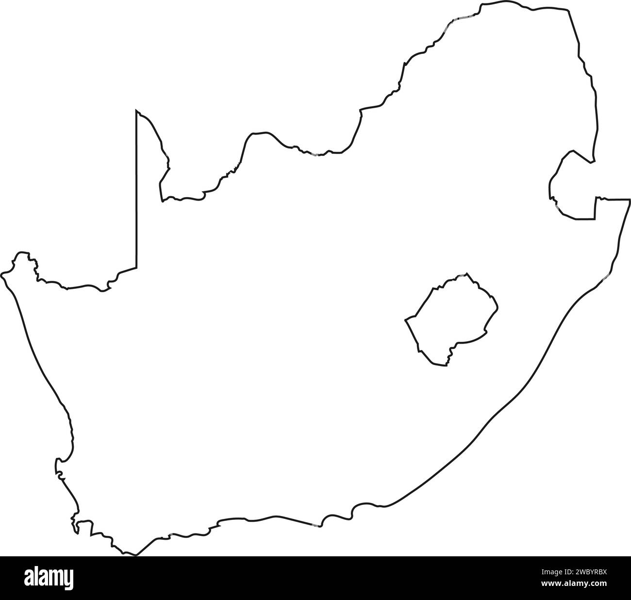 conception d'illustration vectorielle d'icône de carte d'afrique du sud Illustration de Vecteur