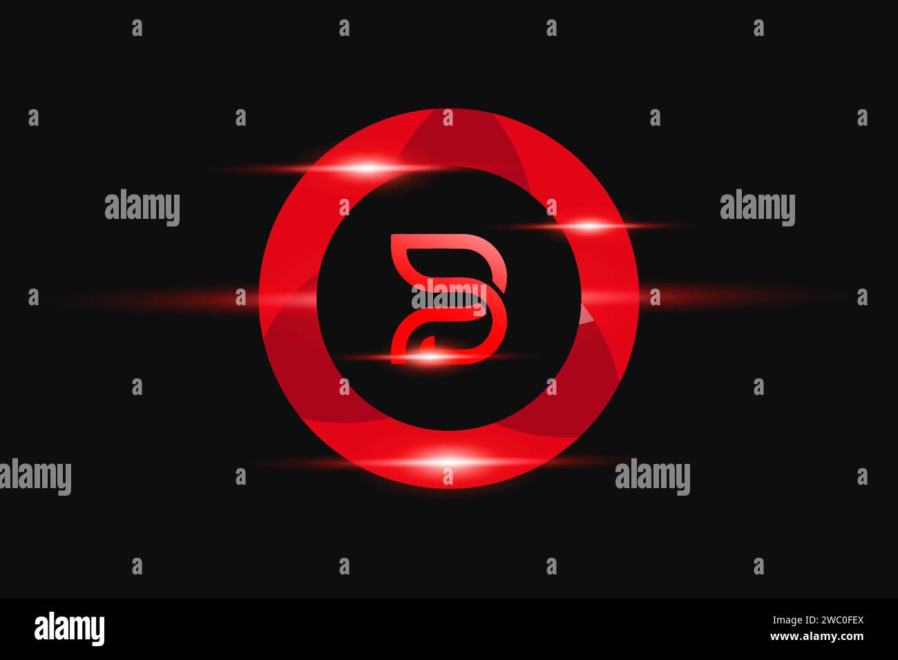 Logo BP Red. Conception de logo de vecteur pour les entreprises. Illustration de Vecteur