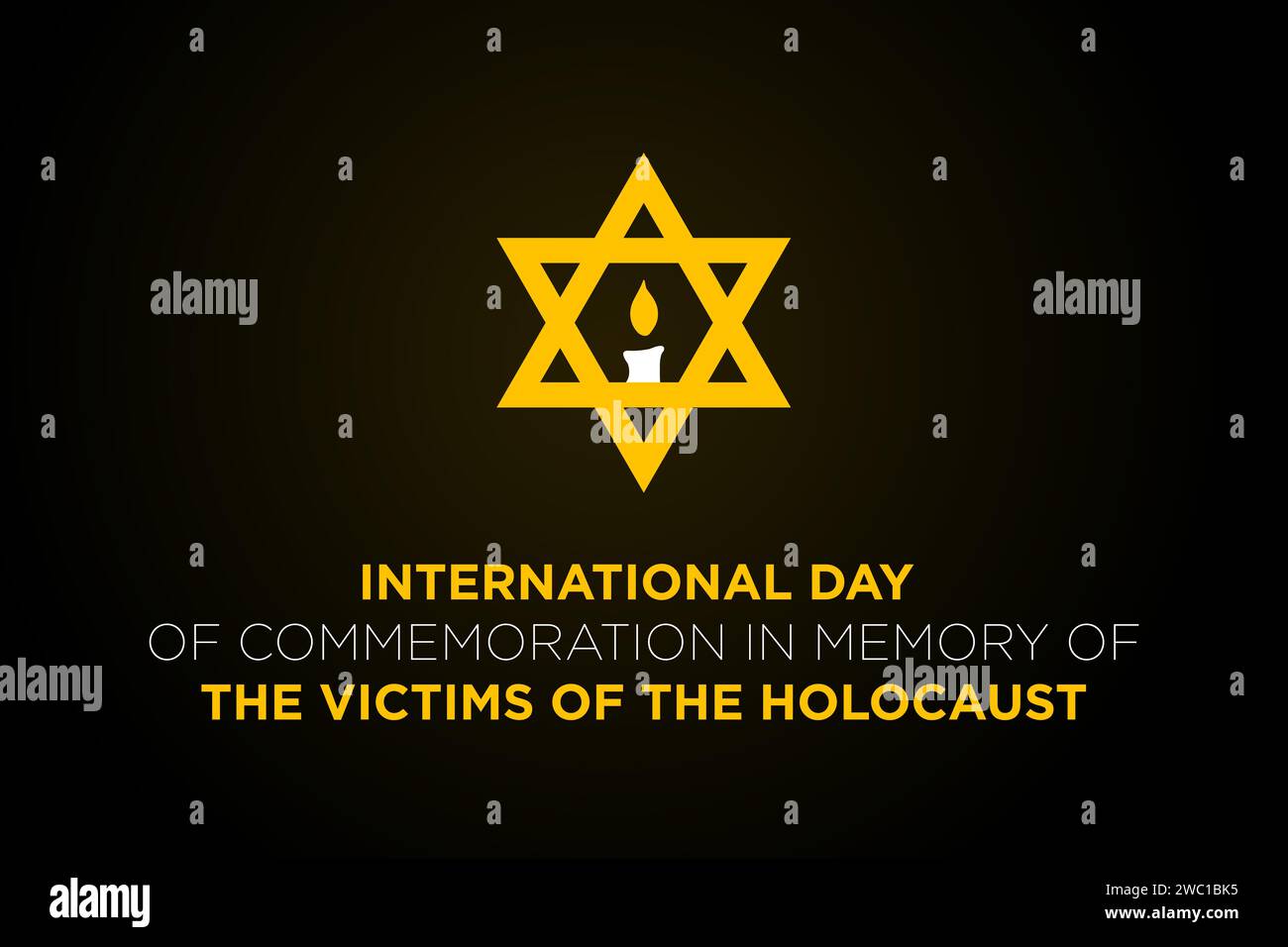 Journée internationale de commémoration de l'Holocauste. Journée de commémoration à la mémoire des victimes de l ' Holocauste. Janvier 27 Banque D'Images