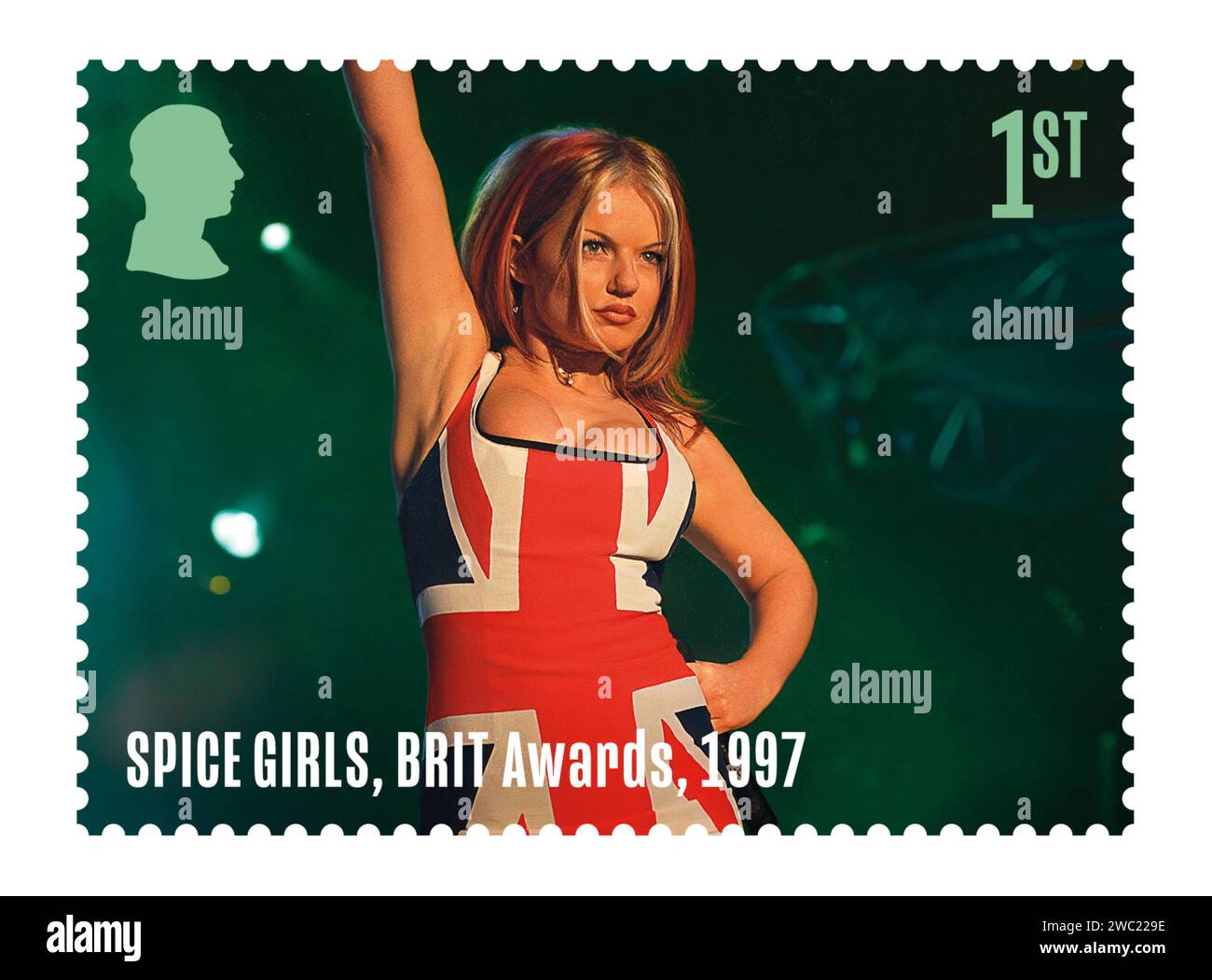 Non exclusive : The Royal Mail dévoile une nouvelle série de timbres mettant en vedette les Spice Girls, pour célébrer le 30e anniversaire du girl group qui domine les charts Banque D'Images