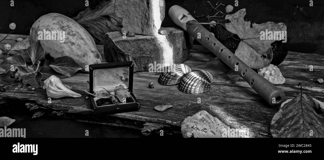 Nature morte pour des célébrations comme la Saint Valentin, Noël, Pâques Banque D'Images