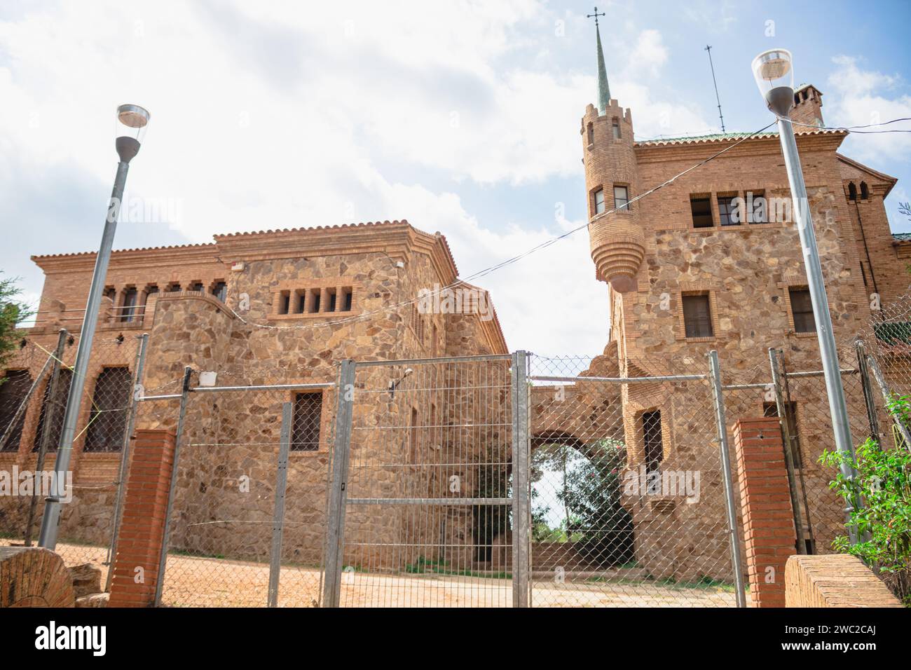 La colonia Güell, Barcelone, Antonio Gaudí Banque D'Images