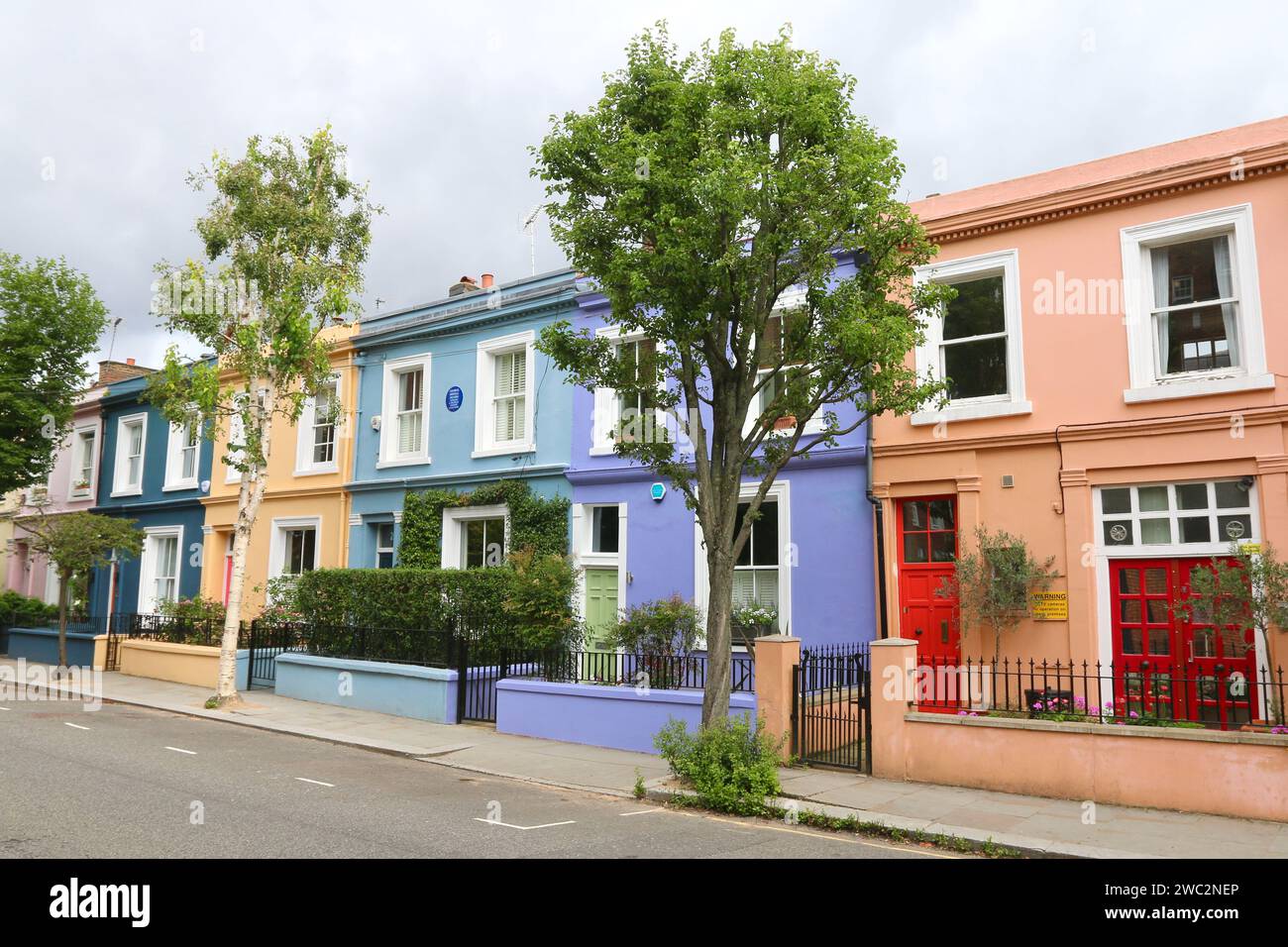 Portobello petites maisons Banque D'Images