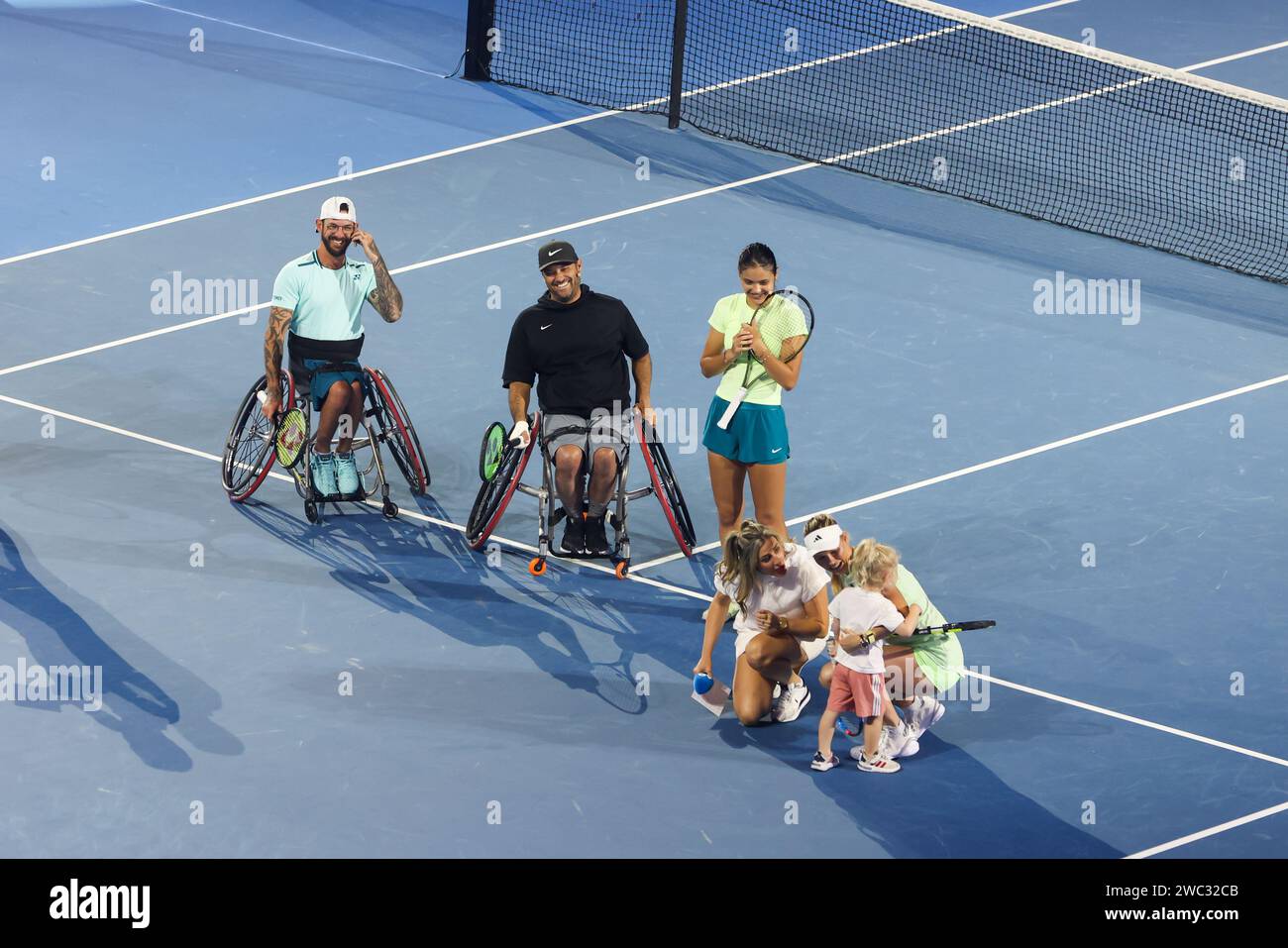 Melbourne, Victoria, Australie. 13 janvier 2024. MELBOURNE, AUSTRALIE - 13 JANVIER : Arena Spectacular au Kids Day avant l'Open d'Australie 2024 au Melbourne Park le 13 janvier 2024 à Melbourne, Australie. (Image de crédit : © Chris Putnam/ZUMA Press Wire) USAGE ÉDITORIAL SEULEMENT! Non destiné à UN USAGE commercial ! Banque D'Images